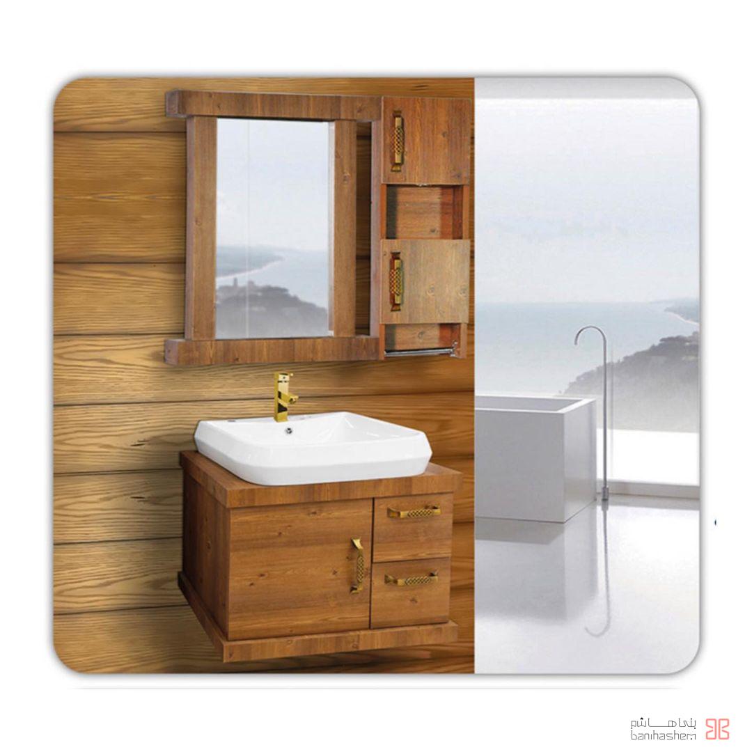 caspian-graviti-new-chob کابینت روشویی طرح چوب کاسیپن مدل گراویتی جدید - Image 1