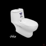 توالت فرنگی مینا مدل برلیان سفید بیده دار