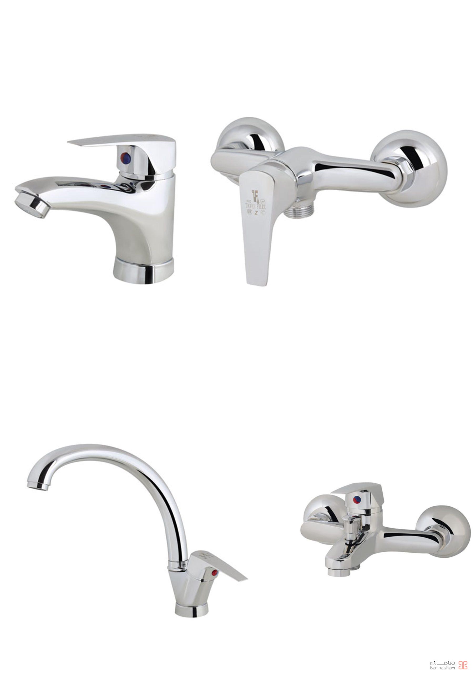 tofanfelez-series-dena شیرآلات طوفان فلز مدل دنا کروم - Image 1