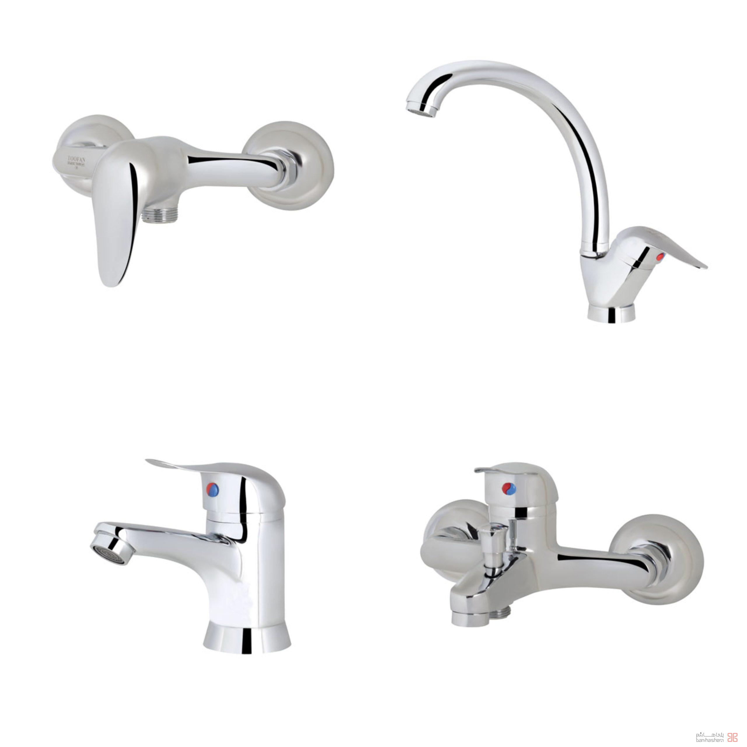 شیرآلات طوفان فلز مدل ندا کروم