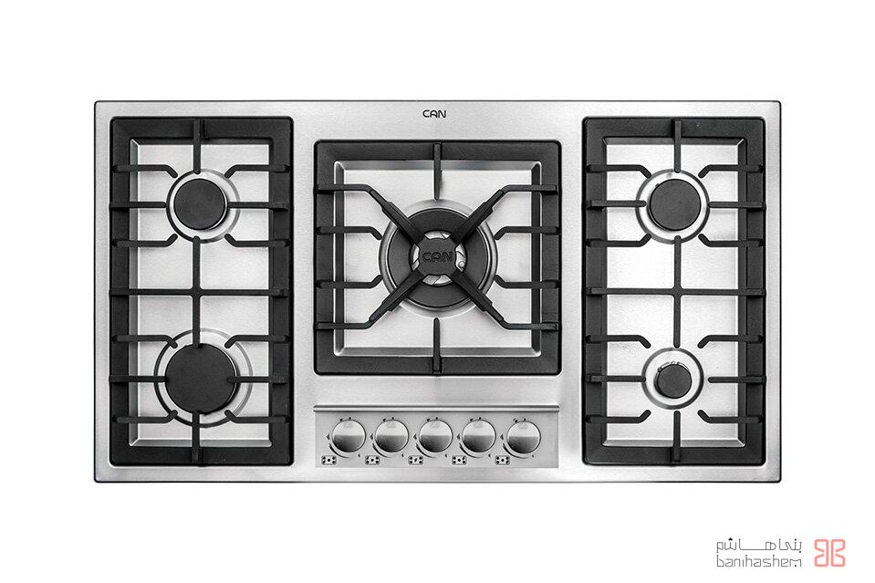 122107 اجاق گاز کن 5شعله استیل مدل-518S - Image 1