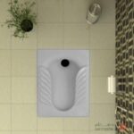 توالت ایرانی گلسار مدل یاس