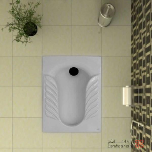 توالت ایرانی گلسار مدل یاس