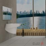 روشویی نیم پایه گلسار مدل الیت - Image 2