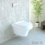 توالت فرنگی وال هنگ گلسار مدل هلیا