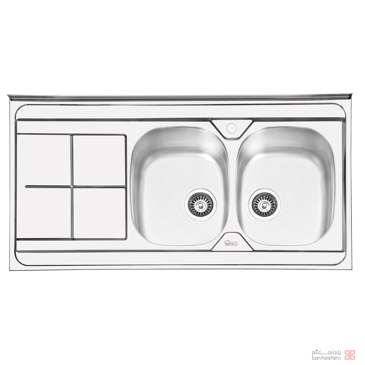 Iliasteel-Sink-1041R سینک ایلیا استیل مدل 1041 - Image 1