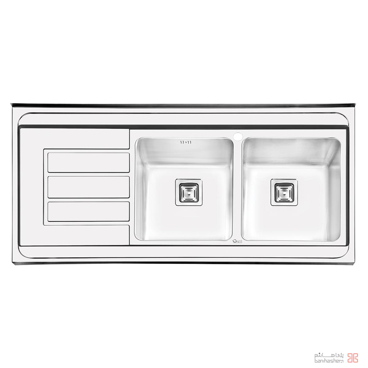 Iliasteel-Sink-1062R سینک ایلیا استیل مدل 1062 - Image 1