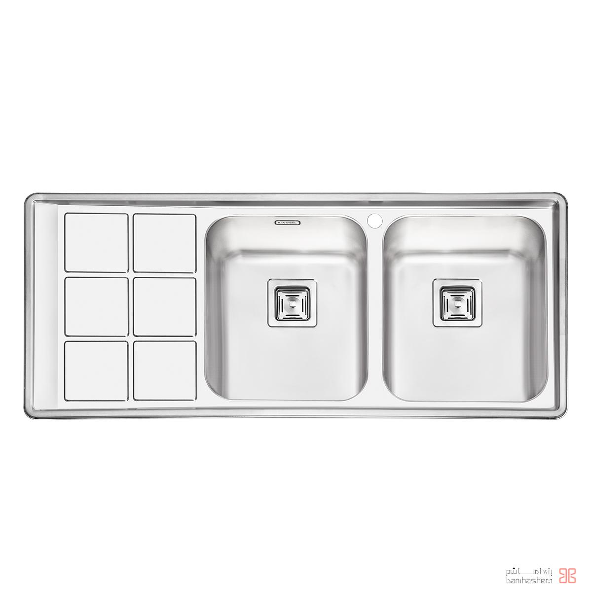 Iliasteel-Sink-2064R سینک ایلیا استیل مدل 2064 - Image 1