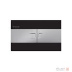 کلید فلاش تانک توکار ایمن آب مدل فلت- مشکی کروم