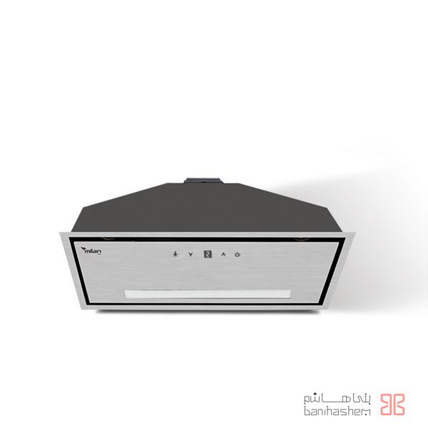 Milan-Hood-Arad-3009 هود میلان برنز مدل آراد 3009 استیل(نقرهای) عرض 80 - Image 1