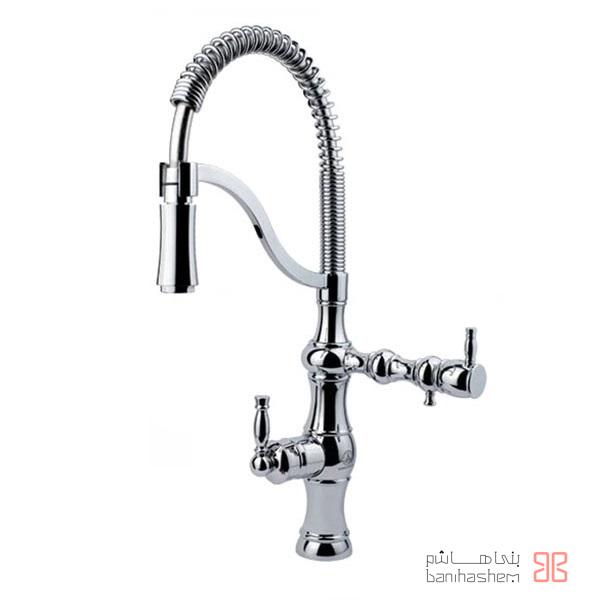 Gh_Zarf_Antik2 شیر ظرفشویی دو منظوره قهرمان مدل آنتیک کروم - Image 1