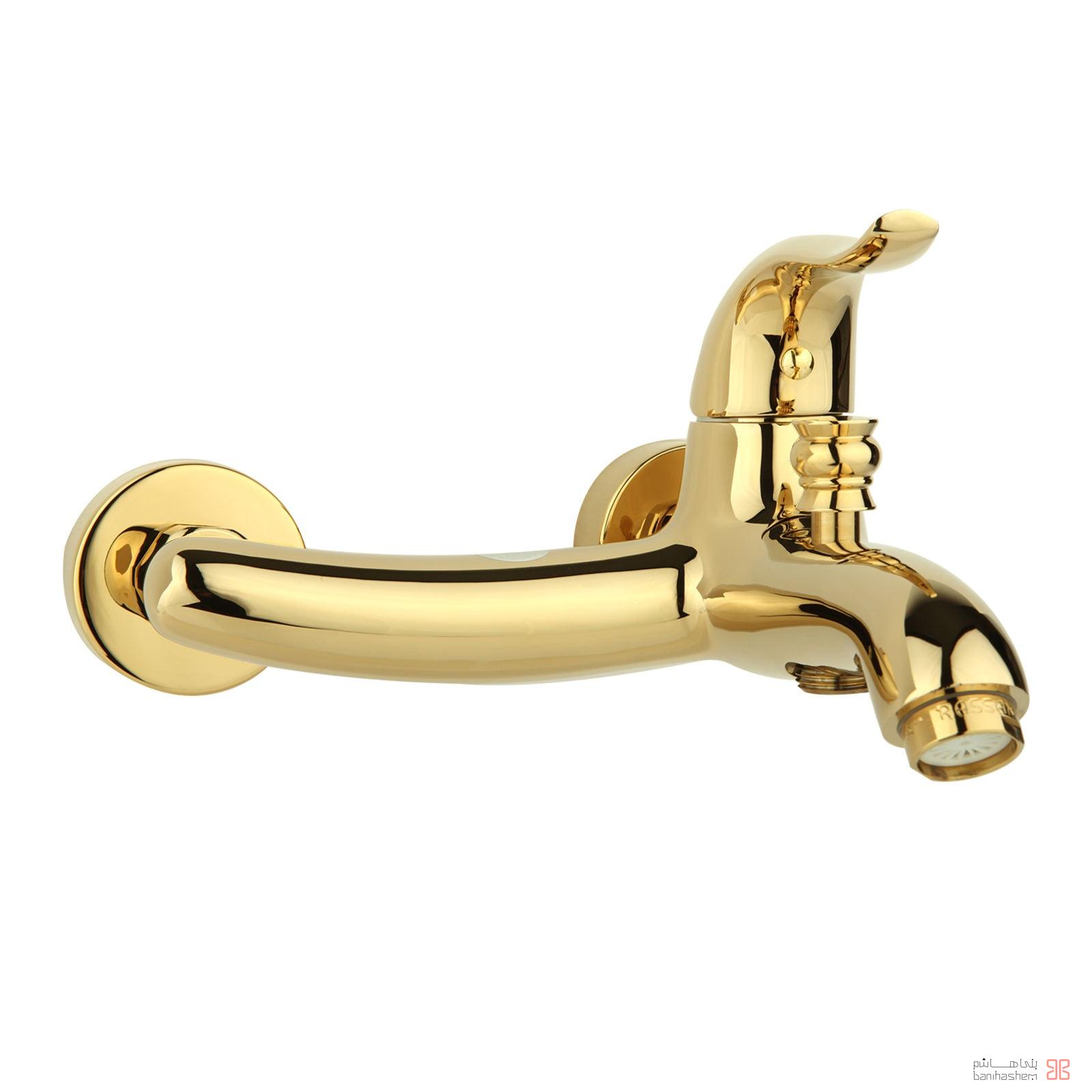 Rassan_Beth_OktavG شیر دوش راسان مدل اکتاو طلایی - Image 1