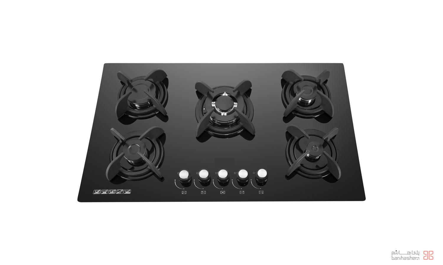 jilard-gas-G_1502 اجاق گاز شیشه ای پنج شعله جیلارد مدل G_1502 - Image 1