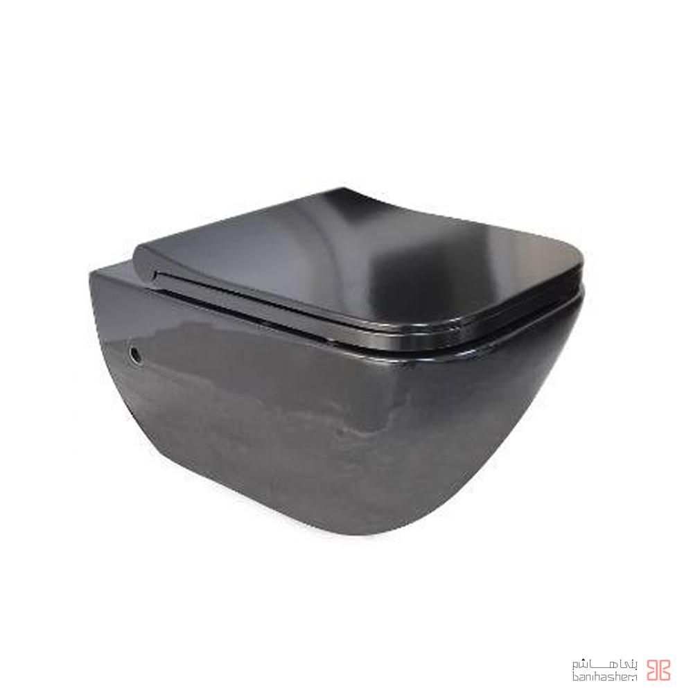 kapris_b توالت فرنگی وال هنگ مروارید مدل کاپریس مشکی - Image 1