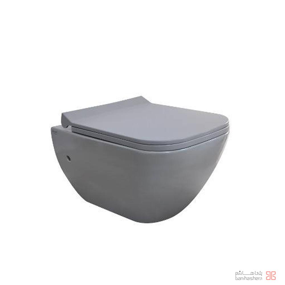 kapris_t توالت فرنگی وال هنگ مروارید مدل کاپریس طوسی - Image 1