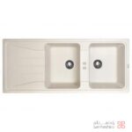 سینک گرانیتی بیمکث مدل 0013 سفید شنی