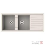 سینک گرانیتی بیمکث مدل 0018 سفید شنی