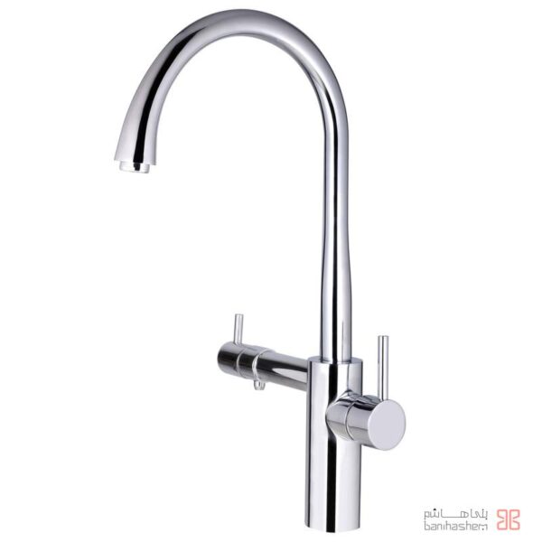شیر ظرفشویی دوکاره اوج مدل برلیانت کروم