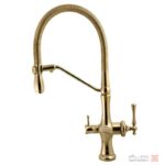 شیر ظرفشویی دوکاره اوج مدل رامیلا طلایی مات