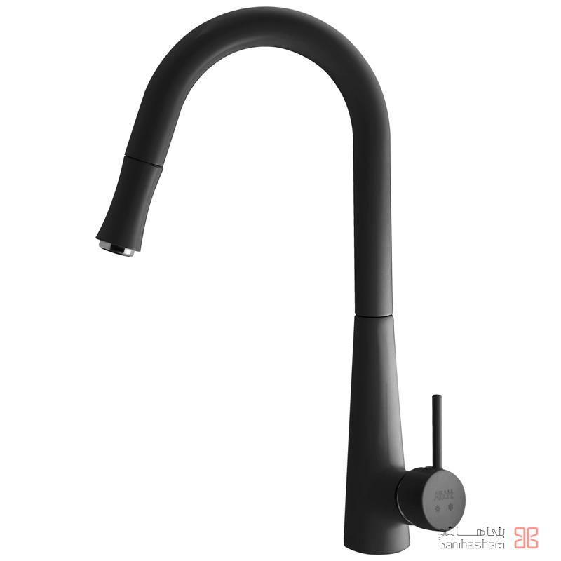 Owj_Zarf_Shavri_KerasB شیر ظرفشویی شاوری اوج مدل کراس مشکی - Image 1