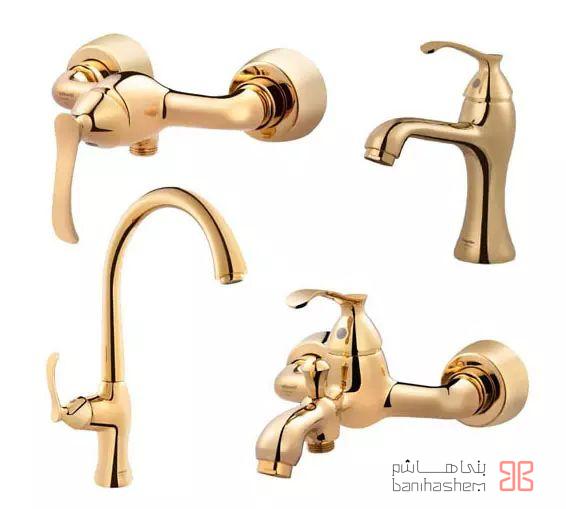 Shoder_4_Classic_G شیرآلات شودر مدل کلاسیک طلایی - Image 1