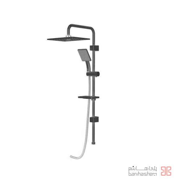 Shoder_AlamYoniverst_Alma_BC علم دوش شودر مدل آلما مشکی کروم - Image 1