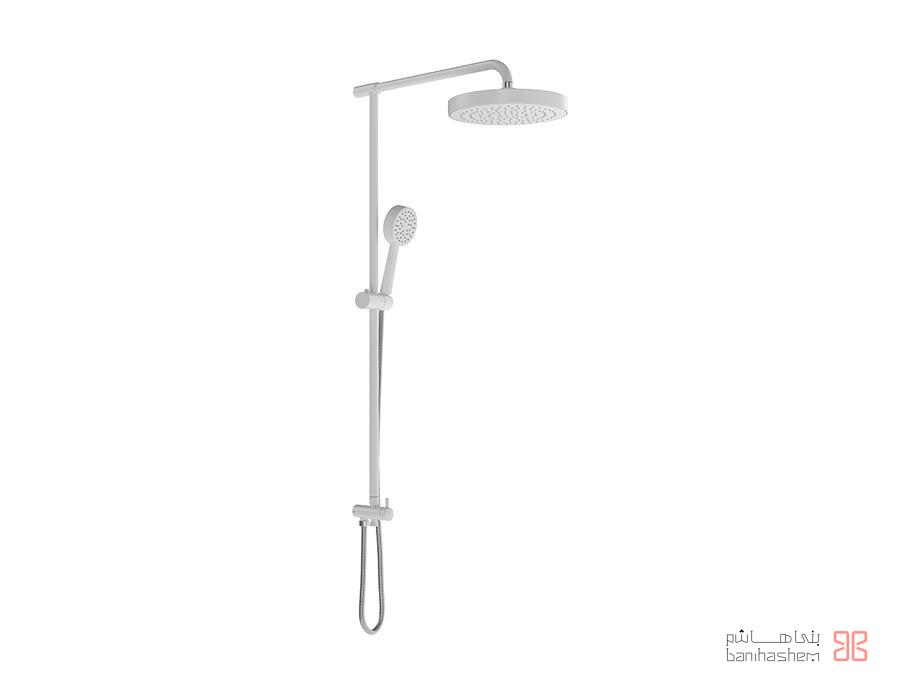 Shoder_AlamYoniverst_Bela_WC علم دوش شودر مدل بلا سفید کروم - Image 1