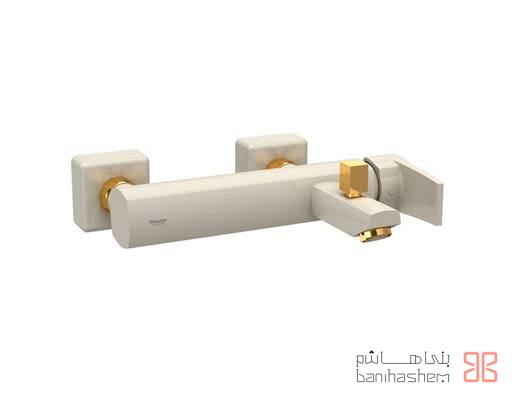 Shoder_Beth_UonikP_SHG شیر دوش شودر مدل یونیک پلاس شیری کروم - Image 1