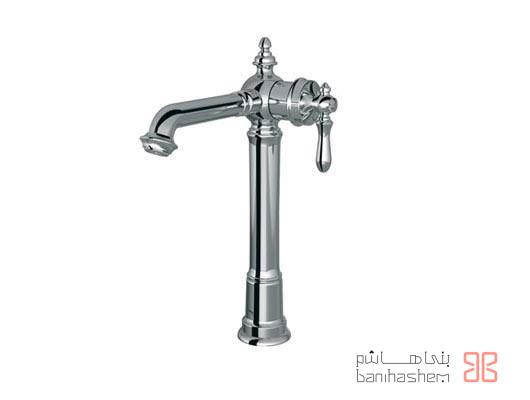 Shoder_RoshB_Bezans_C شیر روشویی پایه بلند شودر مدل بیزانس کروم - Image 1