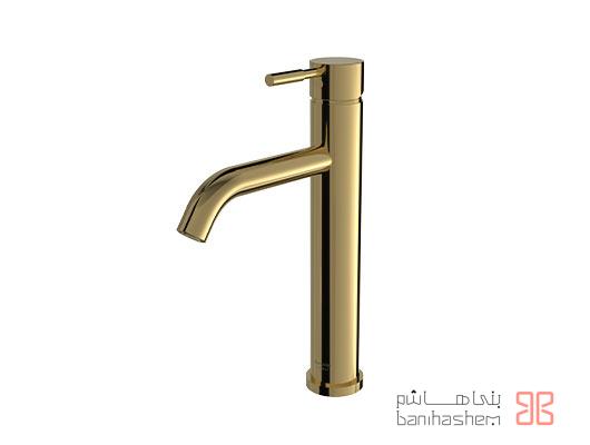 Shoder_RoshB_Marino_G شیر روشویی پایه بلند شودر مدل مارینو طلایی - Image 1