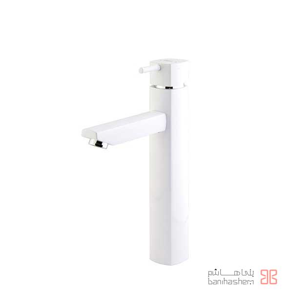 Shoder_RoshB_Uonik_SHC شیر روشویی پایه بلند شودر مدل یونیک شیری کروم - Image 1