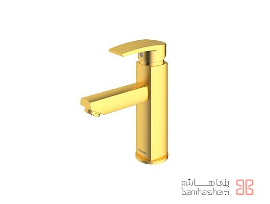 Shoder_Rosh_UonikP_GM شیر روشویی شودر مدل یونیک پلاس طلایی مات - Image 1