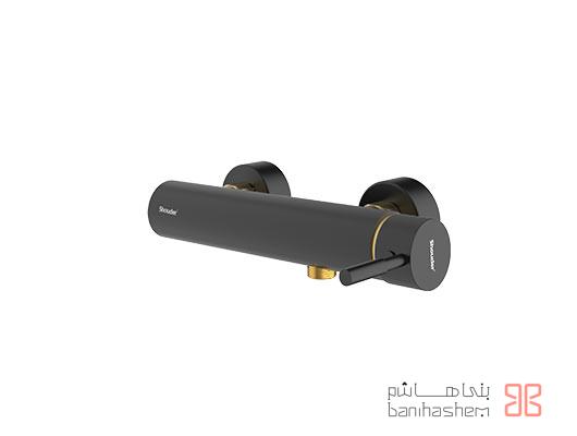 Shoder_Toilet_Marino_BG شیر توالت شودر مدل مارینو مشکی طلایی - Image 1