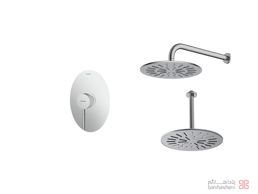 Shoder_Tokar_Beth1_Rogen_CM شیر حمام توکار شودر مدل روگن تیپ 1 BRASS کروم مات - Image 1