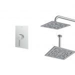 شیر حمام توکار شودر مدل رومر تیپ 1 BRASS کروم مات