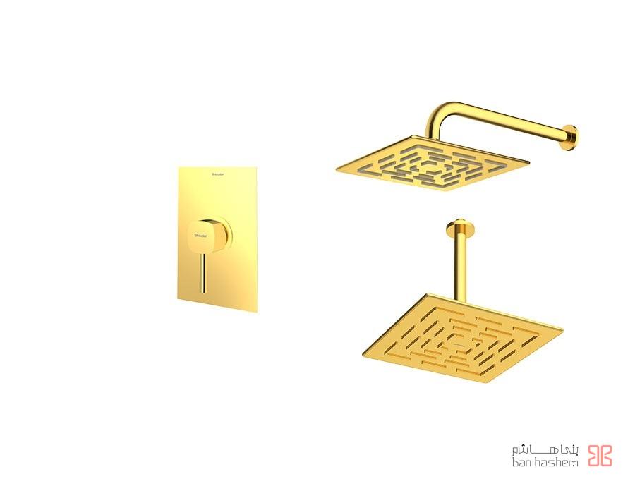 Shoder_Tokar_Beth1_Romer_G شیر حمام توکار شودر مدل رومر تیپ 1 BRASS طلایی - Image 1