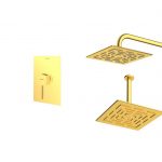 شیر حمام توکار شودر مدل رومر تیپ 1 BRASS طلایی مات