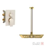 شیر حمام توکار شودر مدل رومر تیپ 1 BRASS شیری طلایی