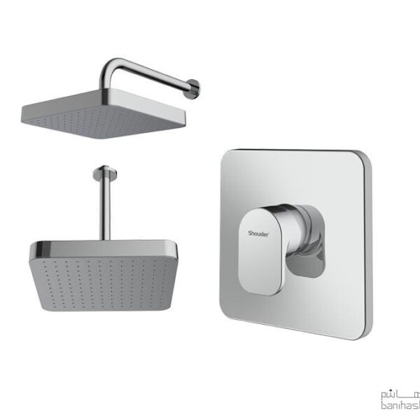 متعلقات شیر حمام توکار شودر مدل تاین تیپ 1 ABS کروم