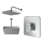 شیر حمام توکار شودر مدل تاین تیپ 1 ABS کروم مات