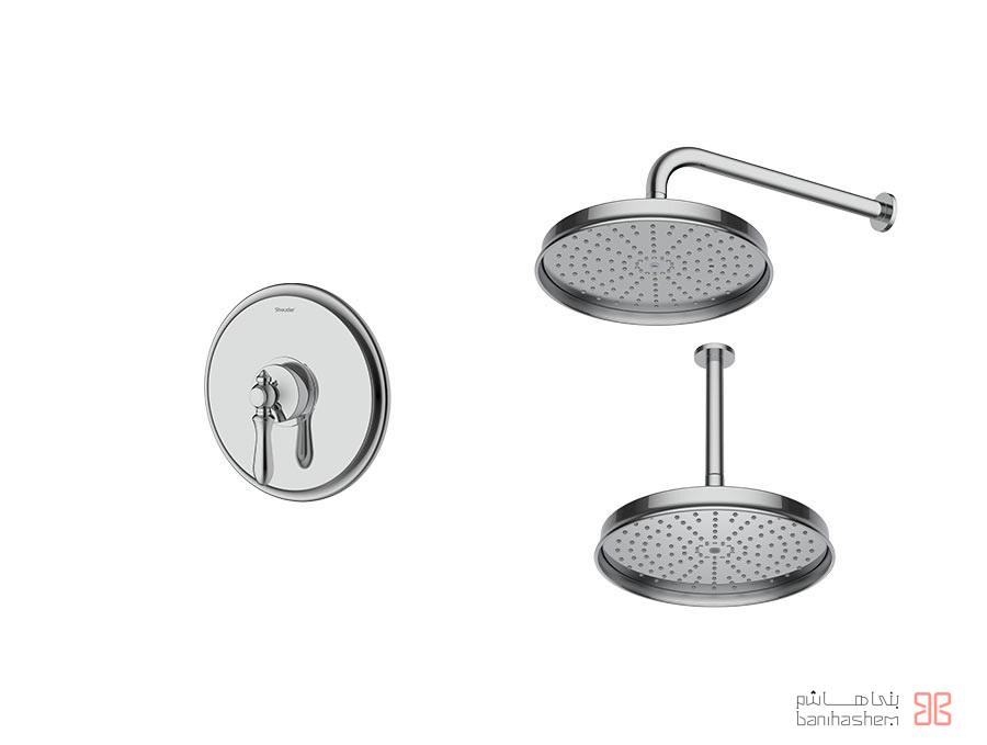 Shoder_Tokar_Beth1_Zigmond_C شیر حمام توکار شودر مدل زیگموند تیپ 1 BRASS کروم - Image 1