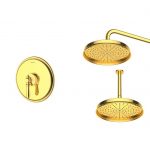 شیر حمام توکار شودر مدل زیگموند تیپ 1 BRASS طلایی