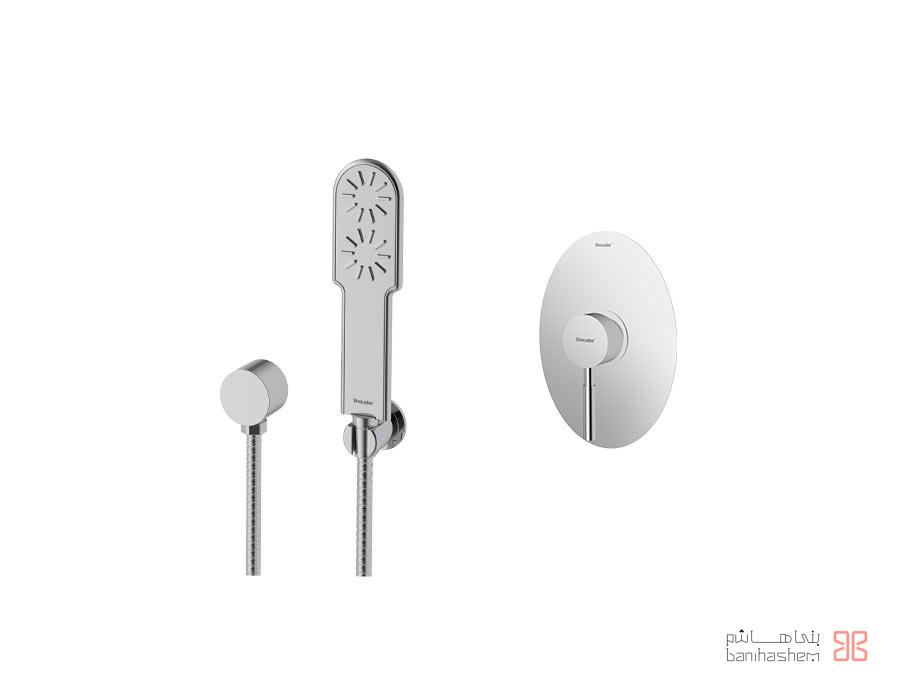 Shoder_Tokar_Beth2_Rogen_C شیر حمام توکار شودر مدل روگن تیپ 2 BRASS کروم - Image 1
