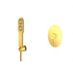 شیر حمام توکار شودر مدل روگن تیپ 2 BRASS طلایی