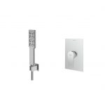 شیر حمام توکار شودر مدل رومر پلاس تیپ 2 BRASS کروم مات