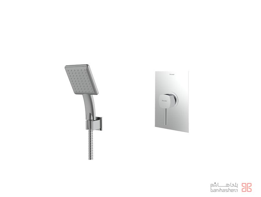 Shoder_Tokar_Beth2_Romer_ABS_CM شیر حمام توکار شودر مدل رومر تیپ 2 ABS کروم مات - Image 1