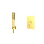 شیر حمام توکار شودر مدل رومر تیپ 2 BRASS طلایی مات