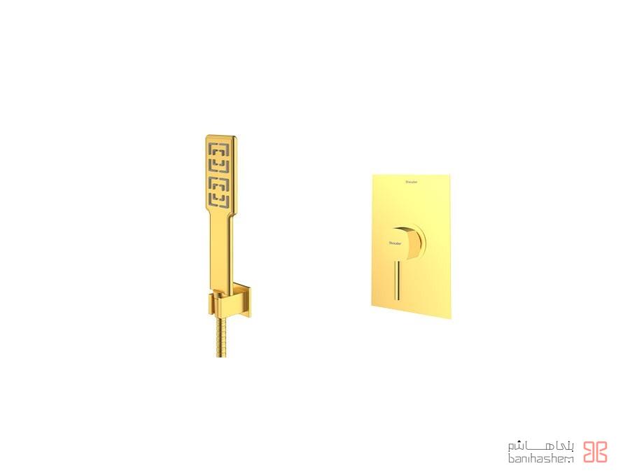 Shoder_Tokar_Beth2_Romer_GM شیر حمام توکار شودر مدل رومر تیپ 2 BRASS طلایی مات - Image 1