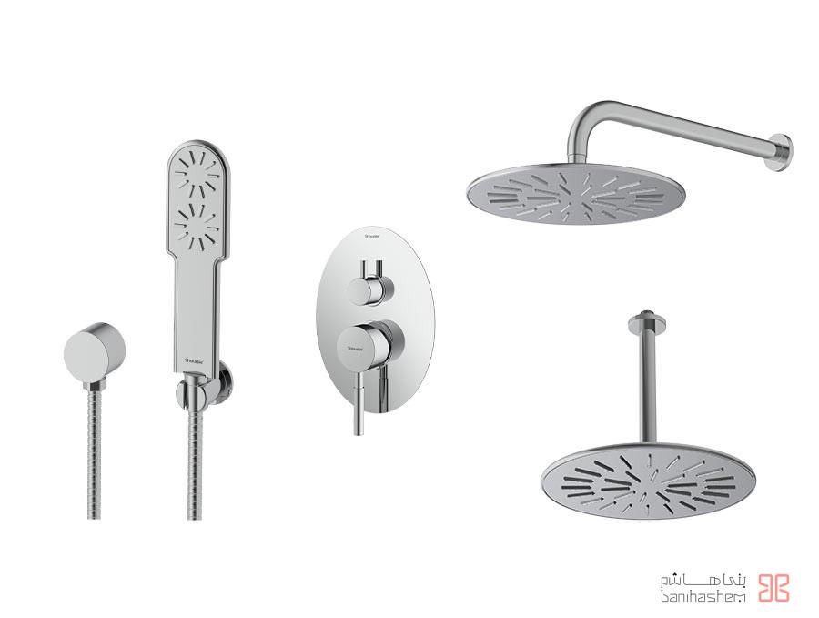 Shoder_Tokar_Beth3_Rogen_C شیر حمام توکار شودر مدل روگن تیپ 3 BRASS کروم - Image 1