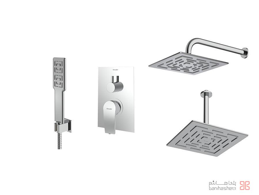 Shoder_Tokar_Beth3_RomerP_C شیر حمام توکار شودر مدل رومر پلاس تیپ 3 BRASS کروم - Image 1